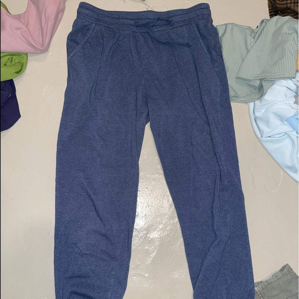 Navy blue sweat pants. Target brand